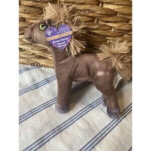 Hairmazing Brown Horse Plush  7.5" TALL RARE!
